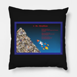 4 - Be - Beryllium: Beryllium Poetry Pillow