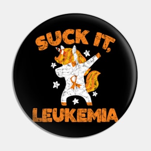 Suck It Leukemia Unicorn Pin