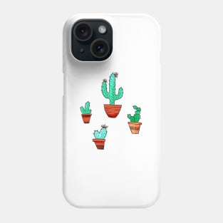 Potted Cactus Pattern Phone Case