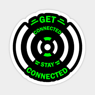 slogan connected typography Magnet