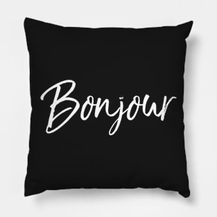 Bonjour #minimal #design #kirovair #buyart Pillow