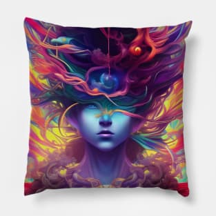 Abstract woman face Pillow