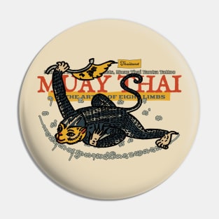 Classic Muay Thai Tattoo Monkey Pin