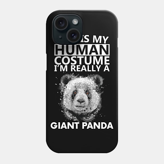 giant panda bear Phone Case by youki