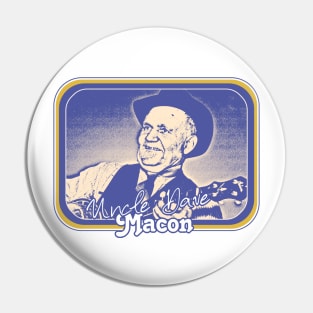 Uncle Dave Macon / Retro Style Country Fan Design Pin