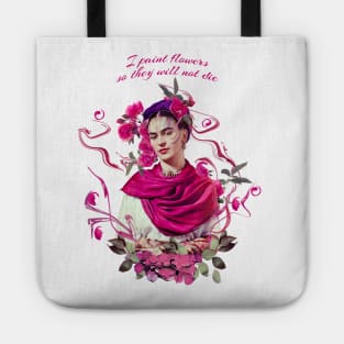 FRIDA KAHLO Mexican Feminist portrait T-Shirt Tote