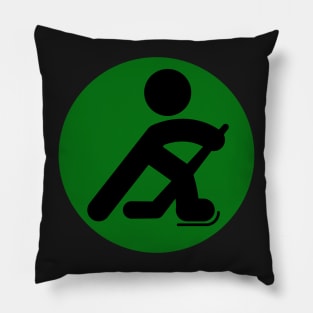 HOCKEY PLAYER SILHOUETTE Pillow