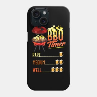 BBQ Timer Funny Barbecue Grill Gift BBQ Grill Beer Gifts Phone Case