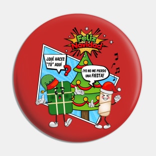 Venezuelan Christmas Party Pin