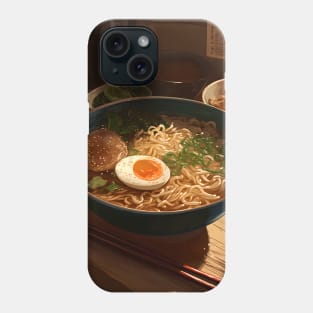 Delicious Tonkotsu Ramen Bowl - Mouth-Watering Japanese Noodle Soup Phone Case