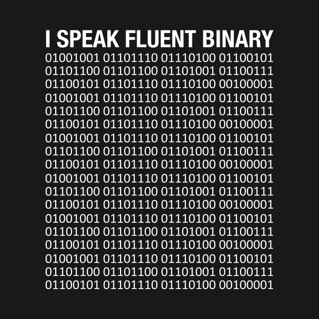 I SPEAK FLUENT BINARY by Mourahart