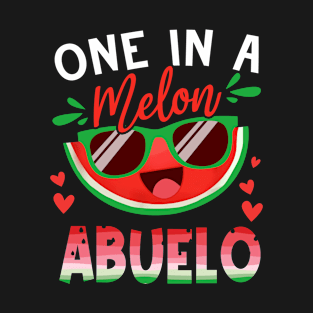 One In A Melon Abuelo Watermelon Family Matching T-Shirt