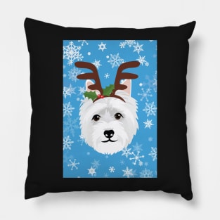 I'm dreaming of a West Highland White Christmas Pillow
