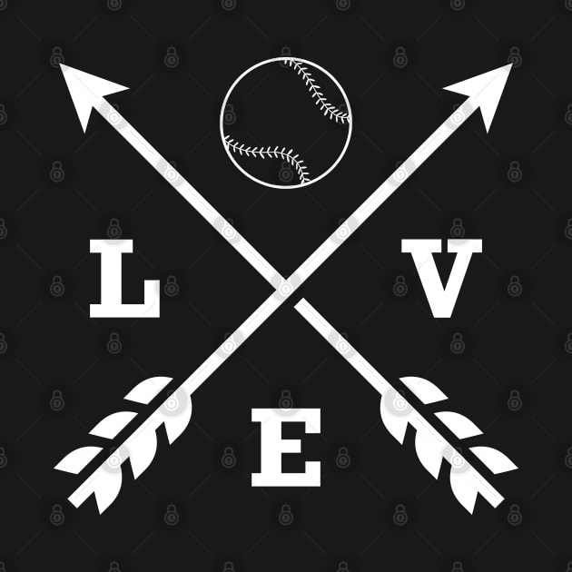 Softball / Baseball Love Arrow by KC Happy Shop