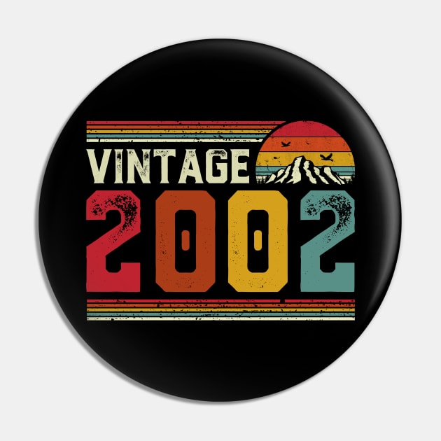 Vintage 2002 Birthday Gift Retro Style Pin by Foatui