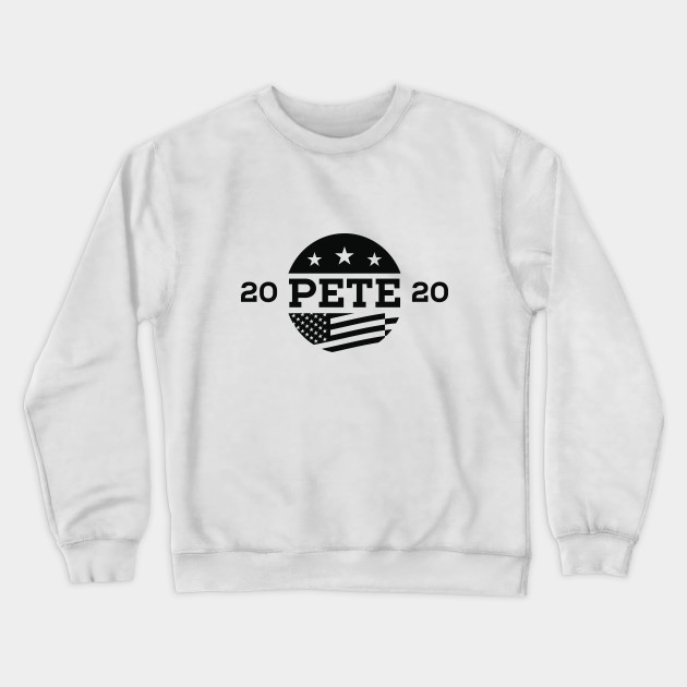 Vote Pete Buttigieg for President 2020 Mens Long Sleeve Crew Neck Pullover