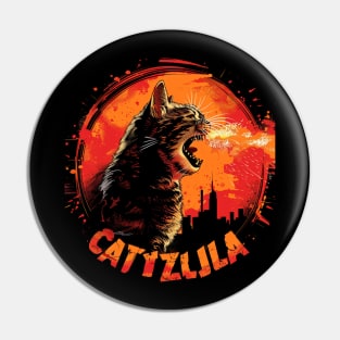 Catzilla Cat Whisker Wonders Pin