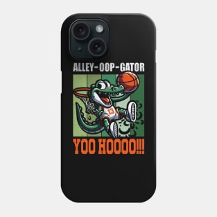 Alley-oop-gator! Yoo hoooo!!! - Cute alligator even can make an alley-oop! Phone Case