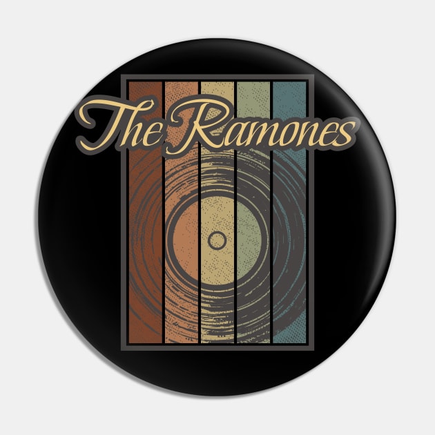 The Ramones Vynil Silhouette Pin by North Tight Rope