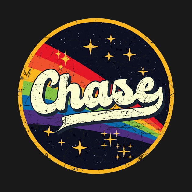 Chase // Rainbow In Space Vintage Grunge-Style by LMW Art