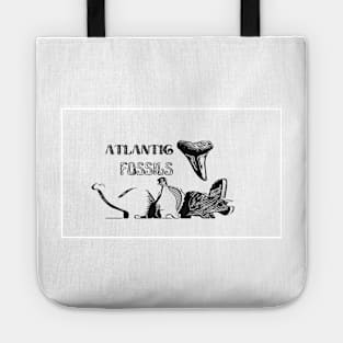 Prehistoric Dinosaurs and Atlantic Fossils Shark Tooth Tote