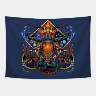 Psychedelic Meditating Mystic Tapestry