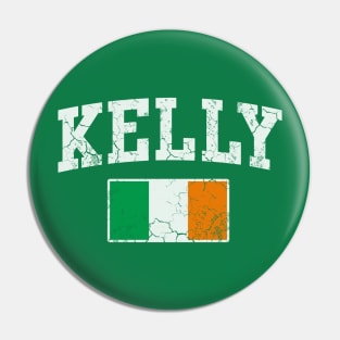 Kelly Irish Name Surname St Patrick's Day Ireland Flag Pin