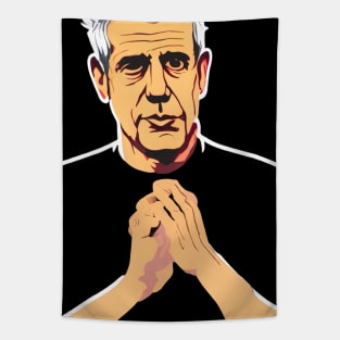 Anthony Bourdain: Culinary Explorer - WPAP Art Tapestry