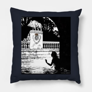 The Little Mermaid - Ivan Bilibin Pillow