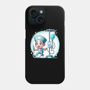 working the pole nurse Phone Case