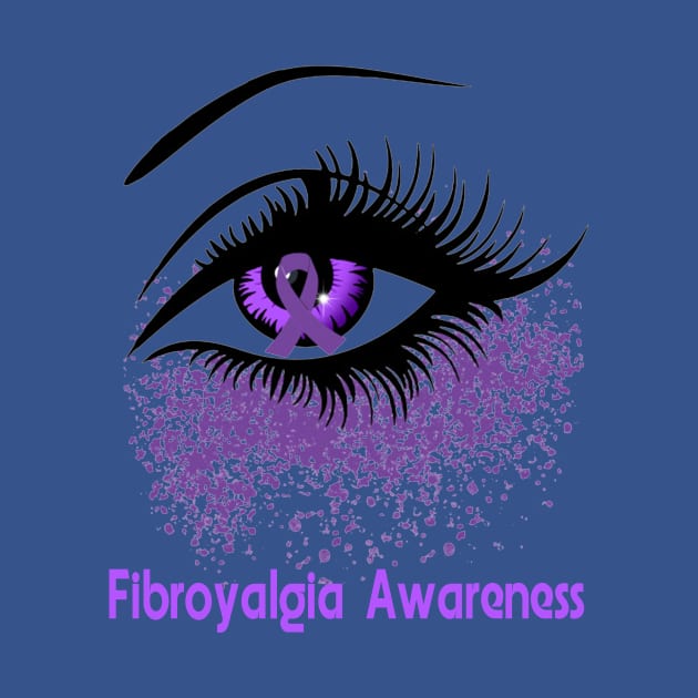 Fibromyalgia Awareness T-Shirt Perfect Eyes For Women by danielsho90