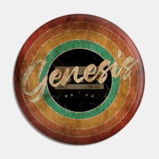 Genesis Vintage Circle Art Pin