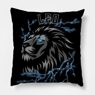 Lightning Leo (blue) Pillow