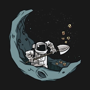 Bitcoin Astronaut Shovel I Moon Bitcoin T-Shirt