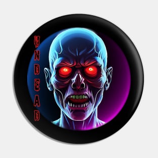 Undead - Neon Zombie Pin