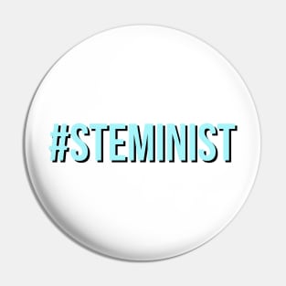 #steminist in blue Pin