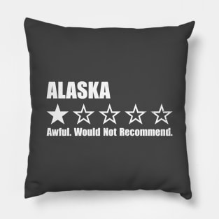 Alaska One Star Review Pillow