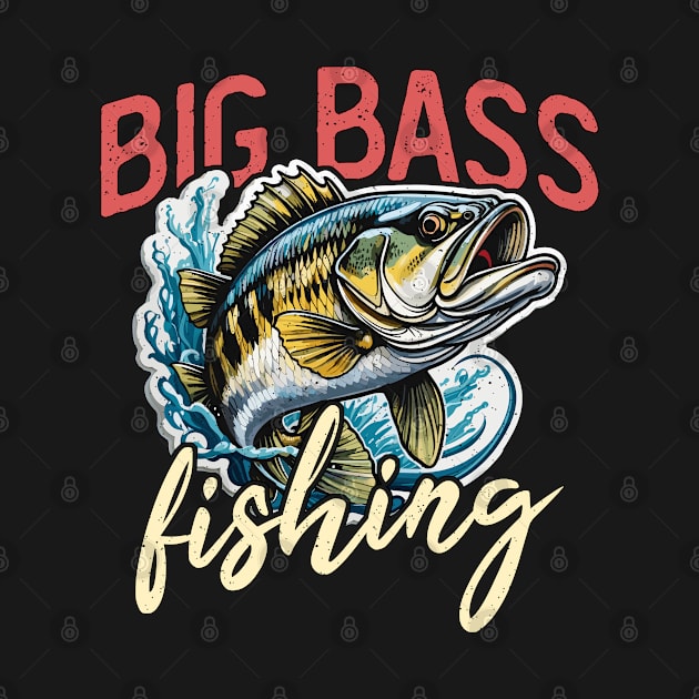 Big Bass Fishing Tournament Lover Bass Fisherman by T-Shirt.CONCEPTS