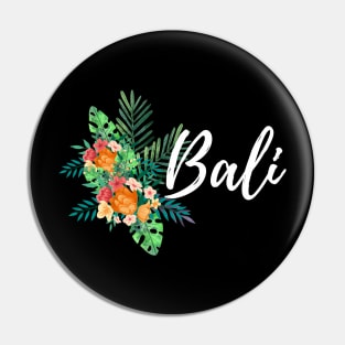 Floral Bali White Pin