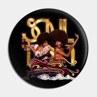 Black History Soul Train 1971 Pin