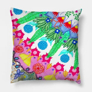 Plant Abstract Pillow