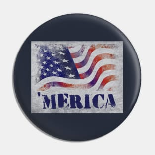 America grunge Pin