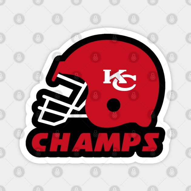 Chiefs Helmet Magnet by FootballBum