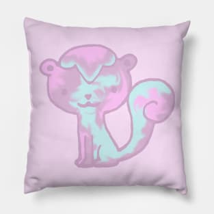 Cotton Candy Squirrel Pillow