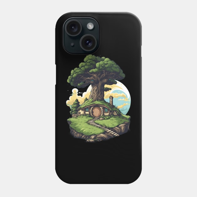 Homely Burrow - Round Door - Halfling Home - Fantasy Phone Case by Fenay-Designs