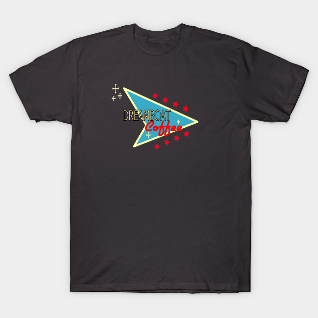 Discover Dreamboat Coffee - Retro Fashion - T-Shirt