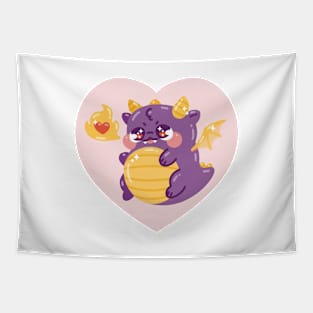 Cute Chonky Dragon Art Tapestry