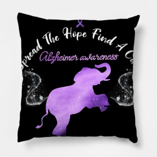 Alzheimer Awareness Spread The Hope Find A Cure Gift Pillow