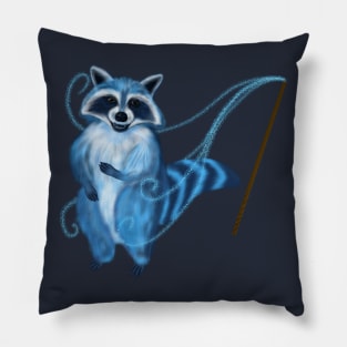 Magical Familiar Racoon Pillow