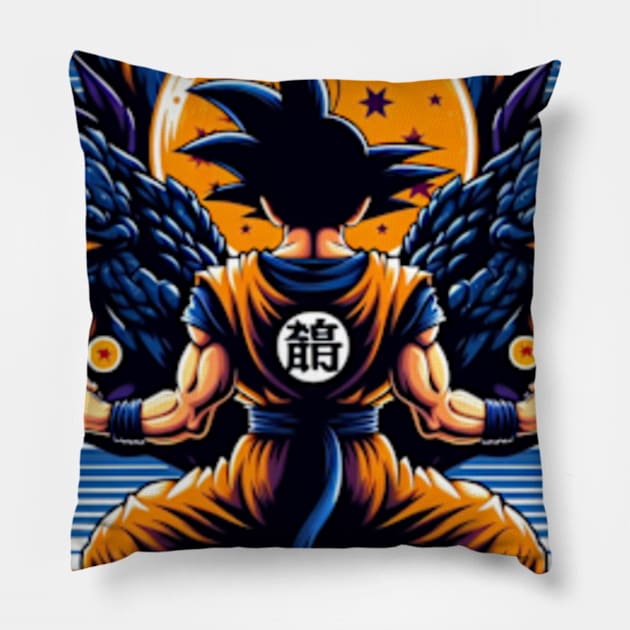 Goku dragon ball art Pillow by CANDD ART